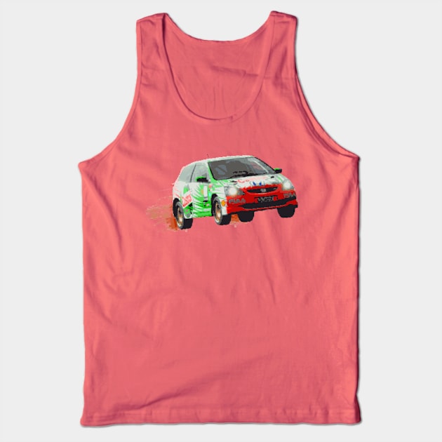 Classic 16 bit Rally Honda Tank Top by RodeoEmpire